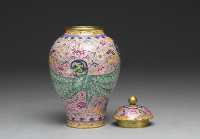 图片[3]-Copper jar with painted enamel decoration, Qing dynasty, Qianlong reign (1736-1795)-China Archive